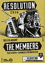 The Members - The 100 Club, Oxford Street, London 5.1.16